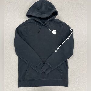 Carhartt Women’s Relaxed Fit Pullover Hoodie Sweatshirt Black Size M (8–10)